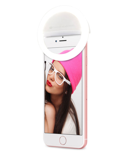 Selfie & vlogging smartphone ring light - 3 instellingen - 36 LED lampjes - USB oplaadbaar