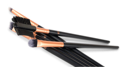 Eye Essentials Cosmetic Brush Collection | 6 verschillende make up borstels | incl etui