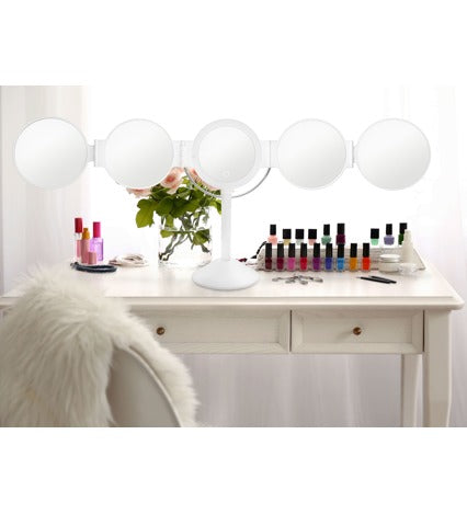 Rio All round view make up spiegel met 5 uitklapbare spiegels